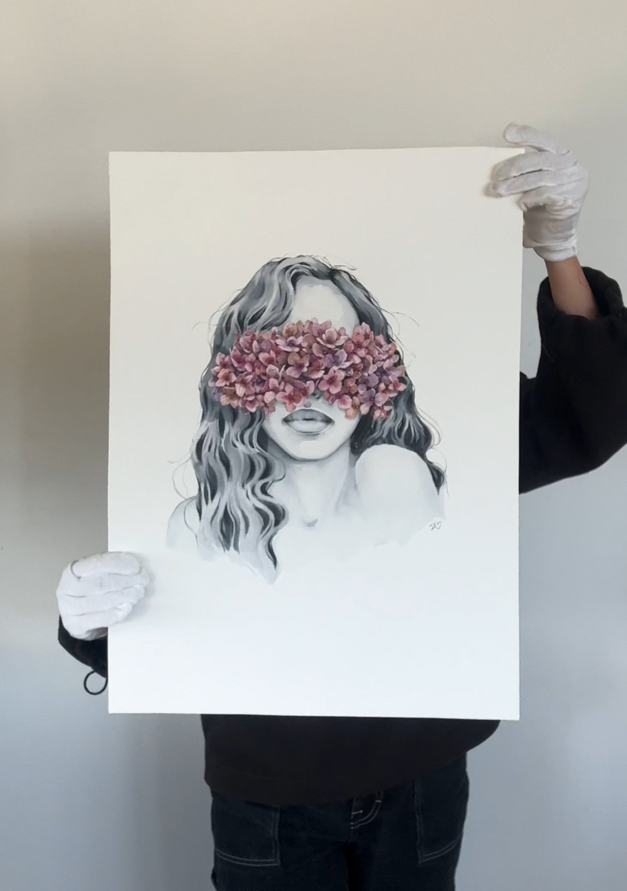Hydrangea blindfolded - original painting