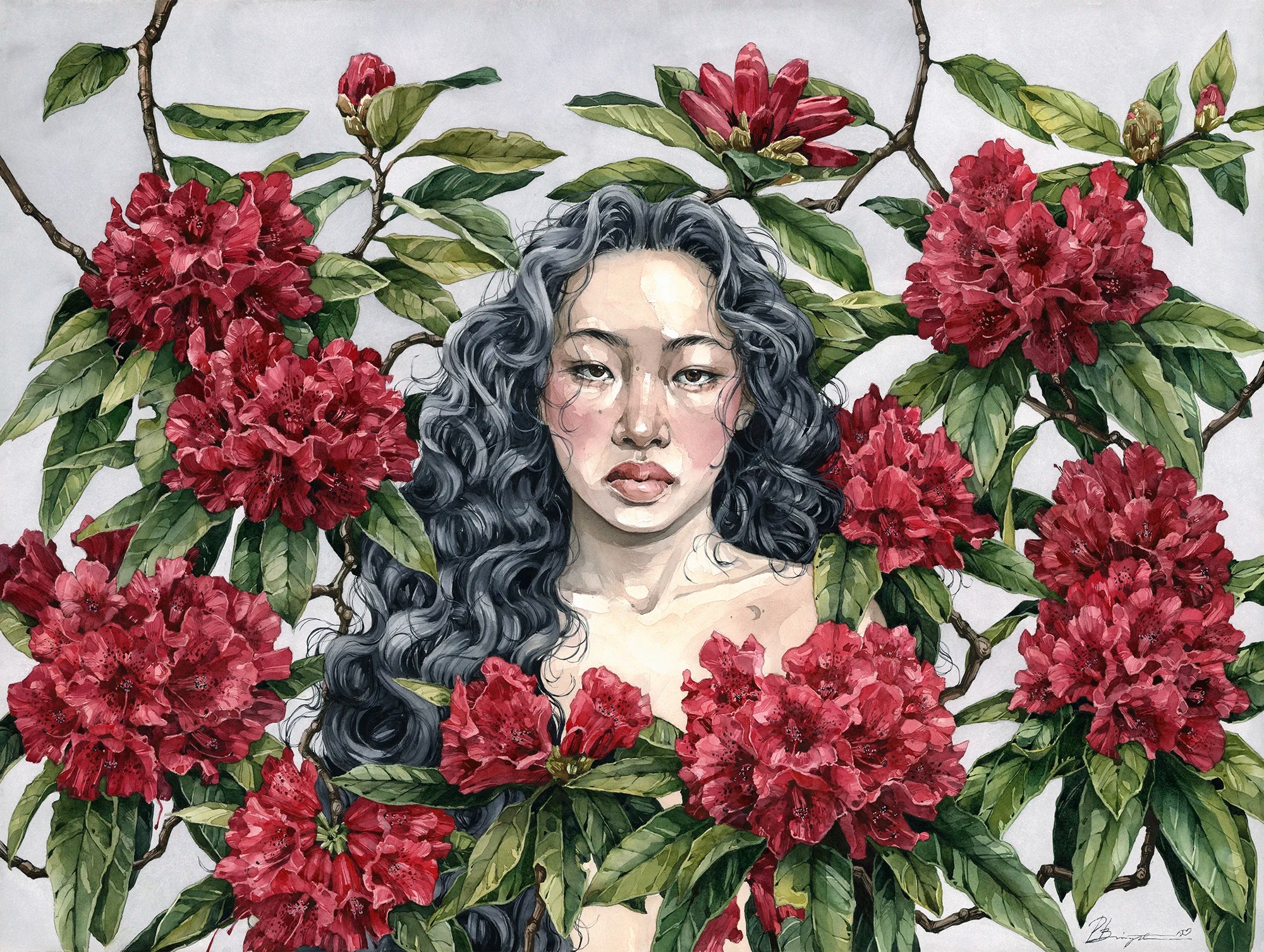 Rhododendron Garden - limited edition print