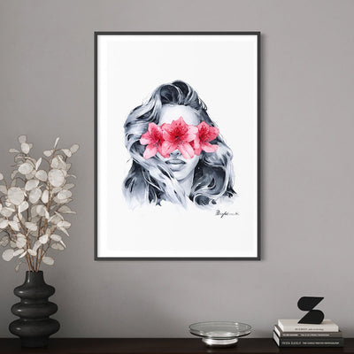 Rhododendron blindfolded - print